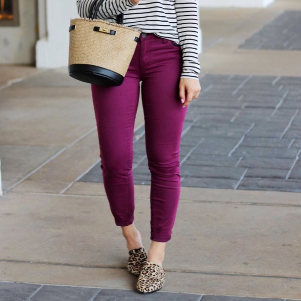 Aeropostale Plum Lola Cropped Jegging Size 7/8